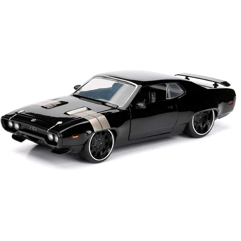 JADA TOYS Fast Furious PLYMOUTH GTX 1972 Black Dom PLYMOUTH GTX FF8 Мини-машина 98292 1/24 и Дом [Предмет]