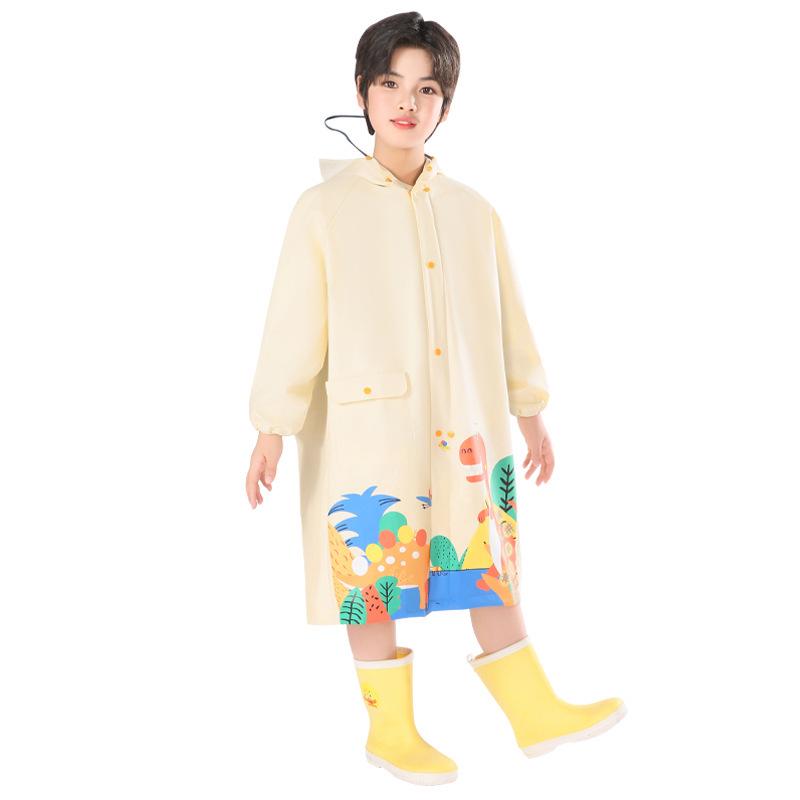 Kids' Waterproof School Raincoat with Backpack Space – Extended Length Poncho for Boys and Girls