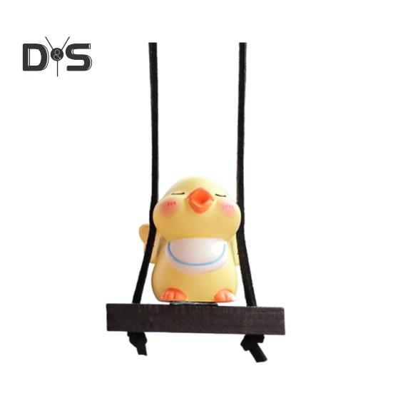 Подвеска для зеркала заднего вида, пара уток, подвесное украшение, легко повесить, очаровательный внешний вид, подвесное украшение для салона автомобиля