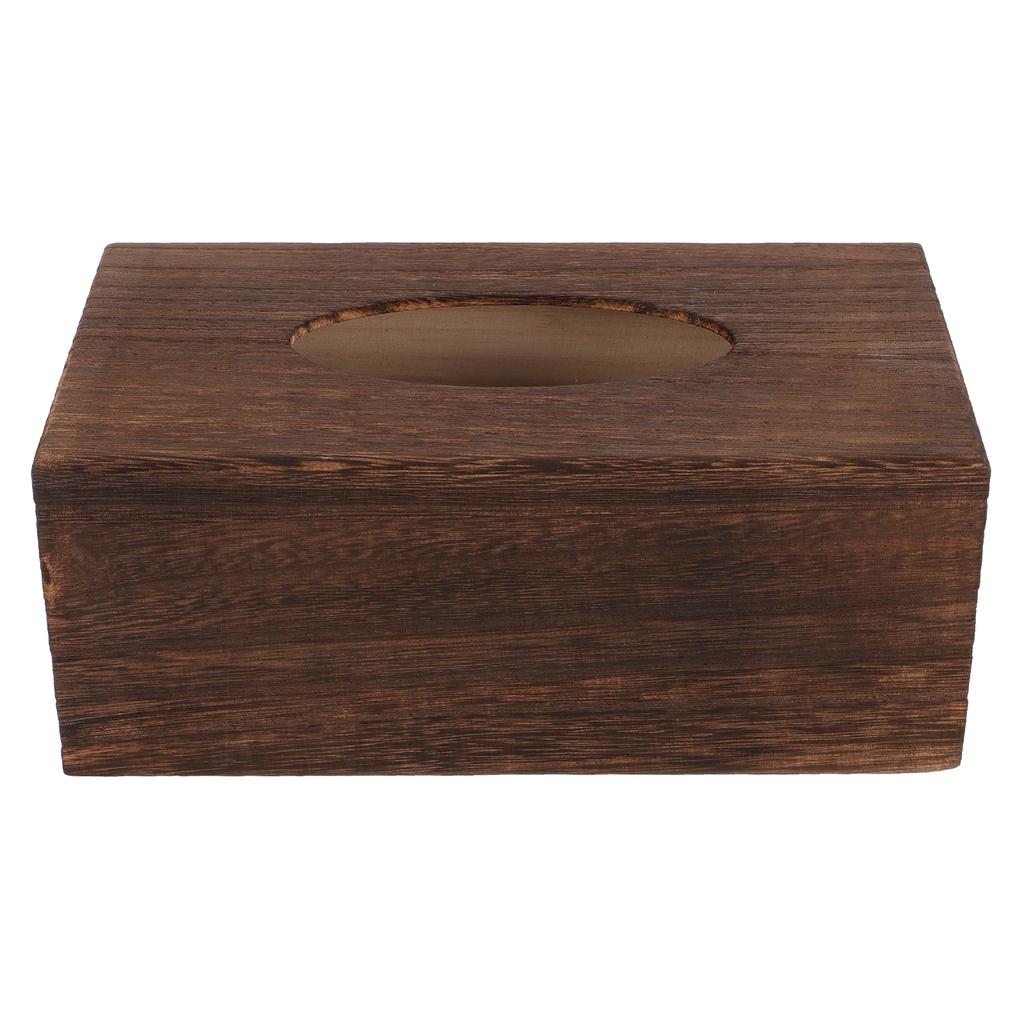 1pc Wooden Tissue Box Holder Home Office Living Room Napkin Container Desktop Storage Box Tissue Organizer Paper Towel Case
