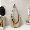 Large Capacity Fashion Dumpling Bag Women's Japanese 2025 Summer New Simple Shoulder Bag Niche Design Messenger Bag