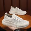 2024 Summer Men's Shoes Casual Shoes New Fly-woven Versatile Simple Breathable One-pedal Sports Shoes Platform Dad Shoes