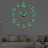 3D Бескаркасные настенные часы с бесшумным механизмом и наклейками с цифрами для самостоятельного оформления, для домашнего декора, гостиной, спальни