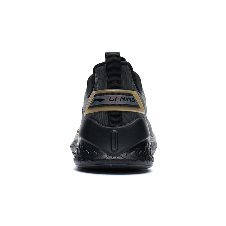 Li Ning Амортизирующие Нескользящие Износостойкие Низкие Тренировочные Кроссовки Черно-Золотые AFVR003-1