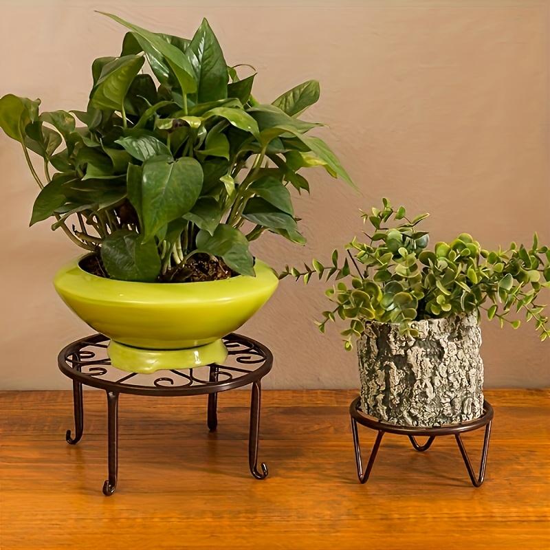 Сверхпрочная металлическая подставка для растений, устойчивая к ржавчине - Подходит для всех сезонов, Идеально подходит для комнатных/уличных садовых горшков и растений