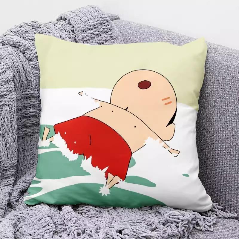Милые наволочки с мультяшным принтом Crayon Shin-chan для уютного сна! Наволочка для диванной подушки, украшение комнаты, подарки