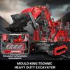 Mould King 17070/17071 Технический автомобильный строительный блок с дистанционным управлением R9800 Сборка модели экскаватора Грузовик Кирпич Детский рождественский подарок