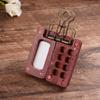 Empty Wooden Watercolor Palette Portable Mini Travel Watercolor Acrylic Paint Box Square Tray Art Painting Art Supplies