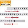 12MM Width Metal Tape Measure Self-Adhesive Workbench Ruler Durable Measuring Tape