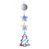 3 Pack Christmas Indoor Star Window Light Battery Operated Light Up Hanging Christmas Decoration Christmas Home Shop Party Gifts