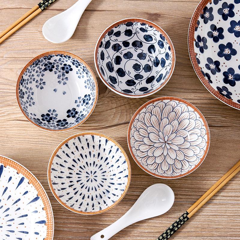 Керамические миски в японском стиле, тарелки, коробки из воловьей кожи, наборы посуды, подарки для мероприятий, деловые ответные подарки