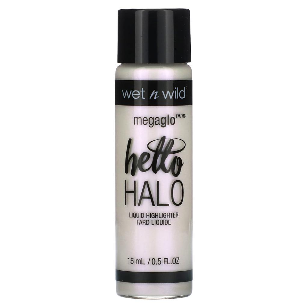 Wet N Wild MegaGlo, Hello Halo Liquid Highlighter, 303A Halogram, 0.5 Fl Oz (15 Ml)
