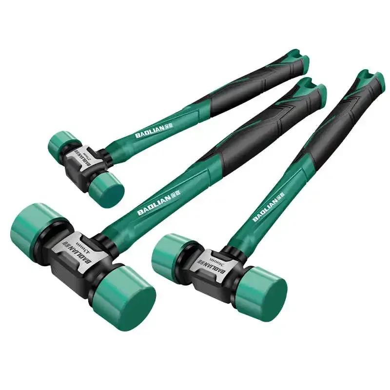 Резиновый молоток, трансформируемый многофункциональный, высокопрочный резиновый молоток, антивибрационный и нескользящий профессиональный рабочий инструмент