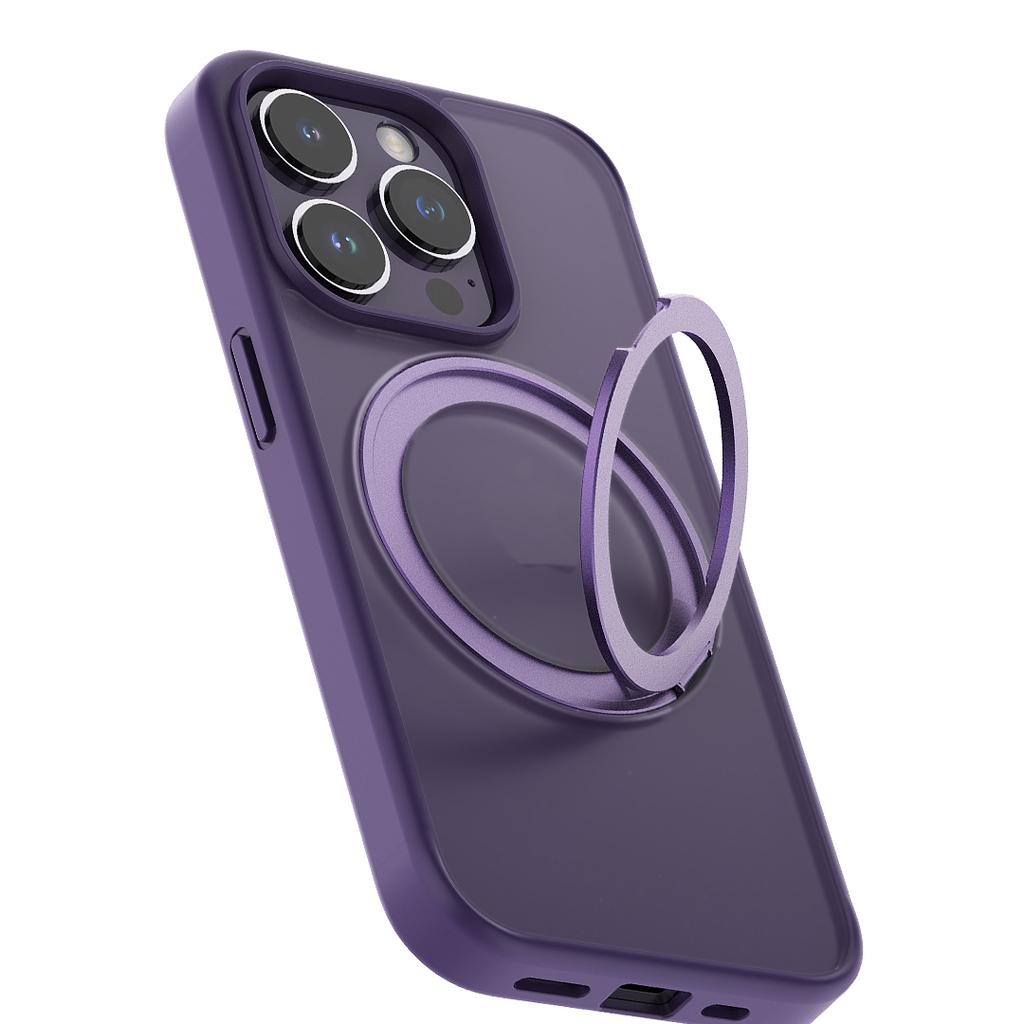 Матовый чехол для телефона с вращающейся подставкой на 360 ° для iPhone 13 14 15 Pro Max 15 14 Plus с магнитными кронштейнами Magsafe, защитный чехол для телефона