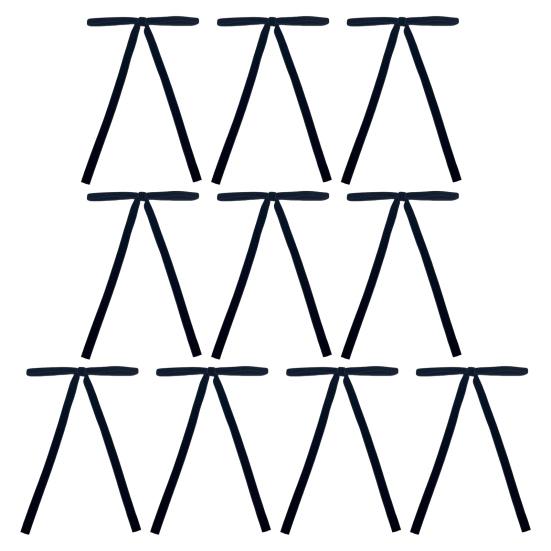 10 шт. бархатных рождественских бантов, винтажные рождественские елочные бархатные ленты, банты, декор для