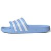 Adilette Aqua Slides Rubber Sole Non-Slip Slide Sandals Women Slides Blue White EE7346
