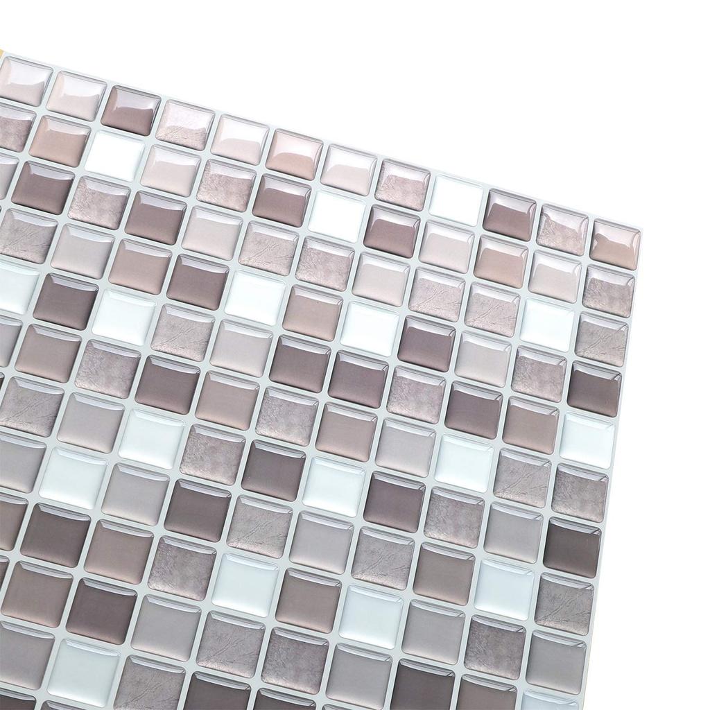 Наклейки на плитку Yoilline для и Водонепроницаемые 3D Плитка Легкие Мозаичные Наклейки на Плитку для и Нордические DIY Обои 4 12 Цветов Аренда, Термостойкие Наклейки,