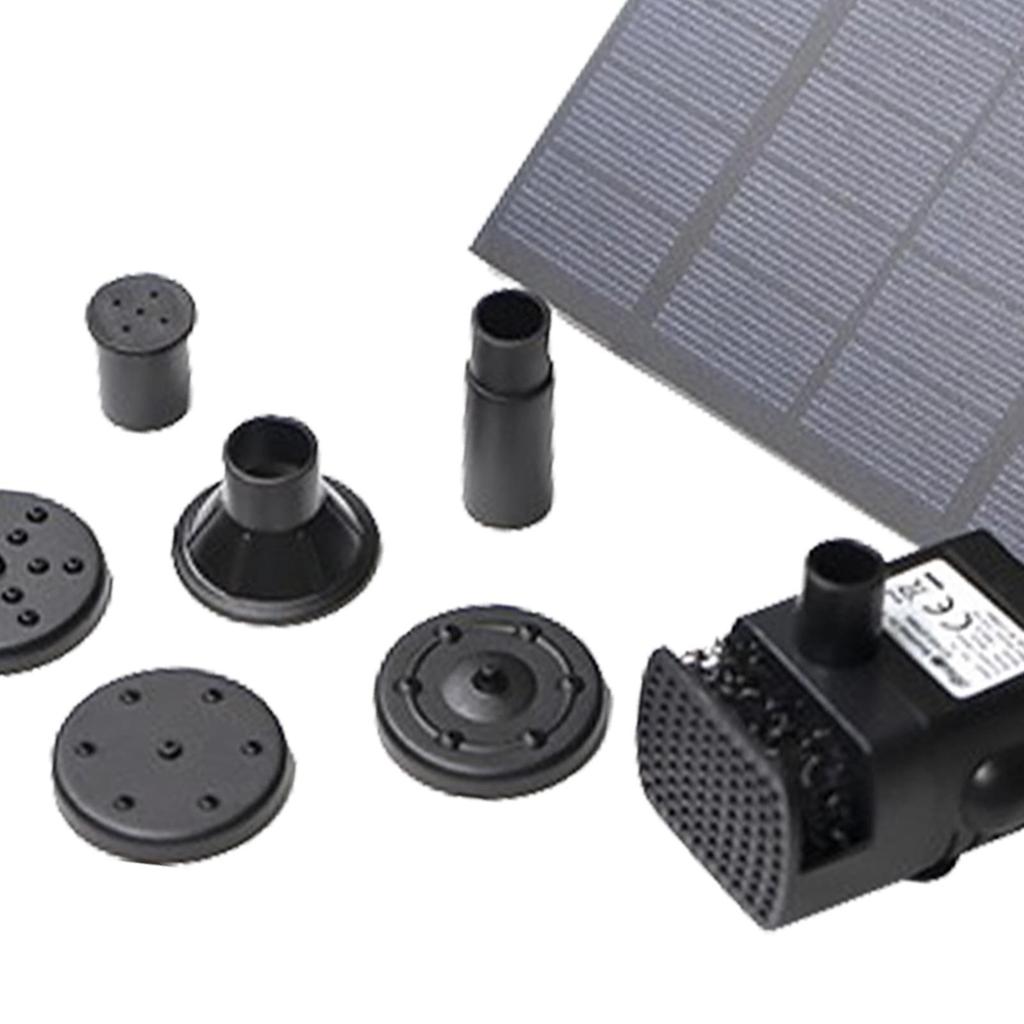 Solar Water Pump, DIY Fountain Kit, Multipurpose Powered Pump with 6