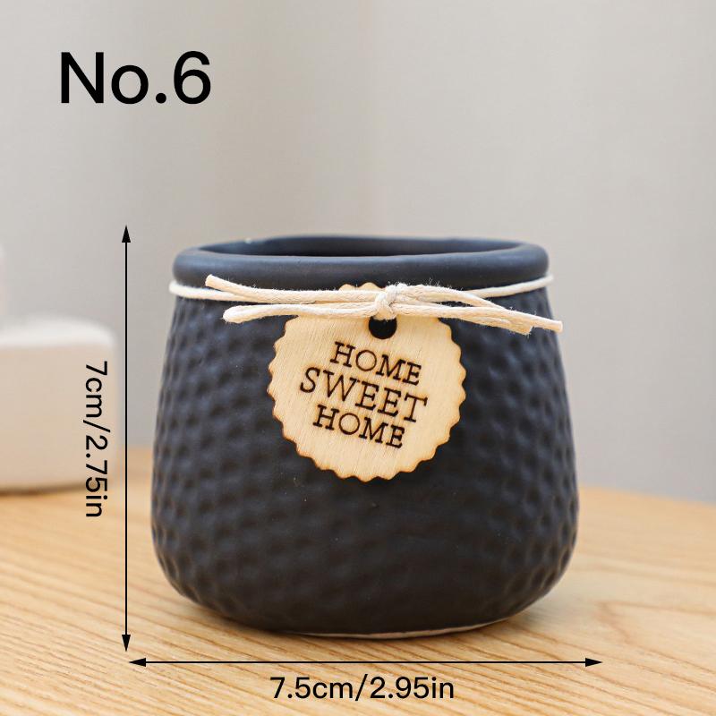 Colorful Mini Flower Pot Ceramic Succulent Pot Plant Pot Planter Bonsai Home Decor Indoor Decoration Desktop Ornaments