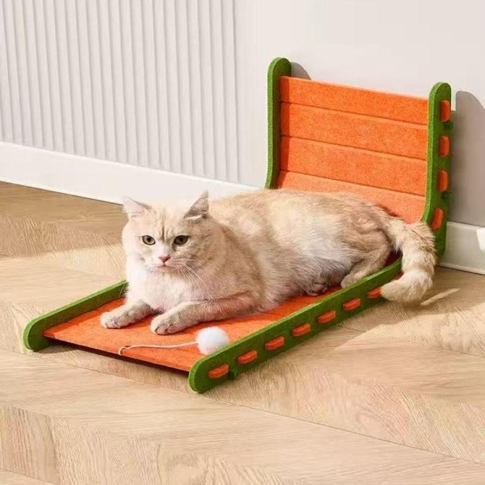 Vertical L-Type Cat Scratch Board Anti-Scratch Felt Cat Climbing Frame Nest Integrated No Shedding Cat Scratch Pad Pet Gifts