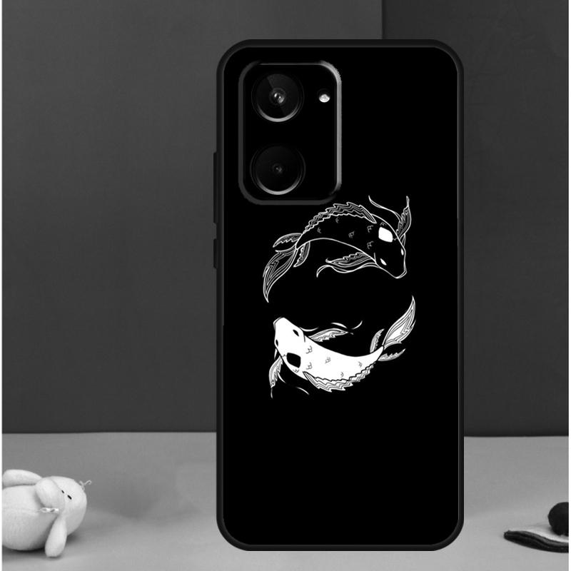 Koi Fish Yin Yang For Realme GT7 Pro GT6 C61 C67 C63 C71 C55 C51 C65 C53 C75 10 11 12 13 14 15 Pro Plus Case