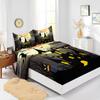 Four-Piece Mattress Set 3D Digital Printing Mattress Protective Cover Halloween Witch Mattress