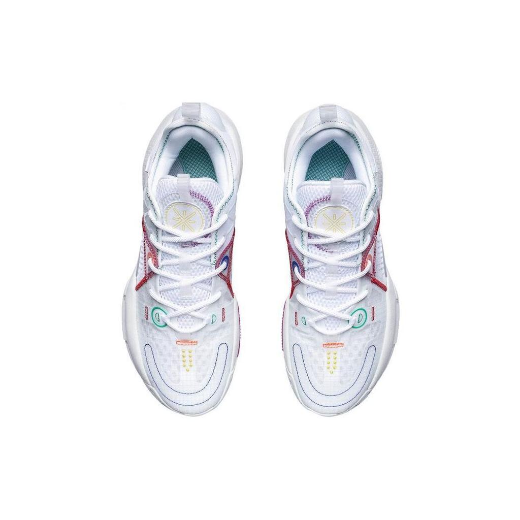 Баскетбольные кроссовки Li Ning All City 9 V1.5 прочные дышащие низкие мужские кроссовки белые ABAT121-1