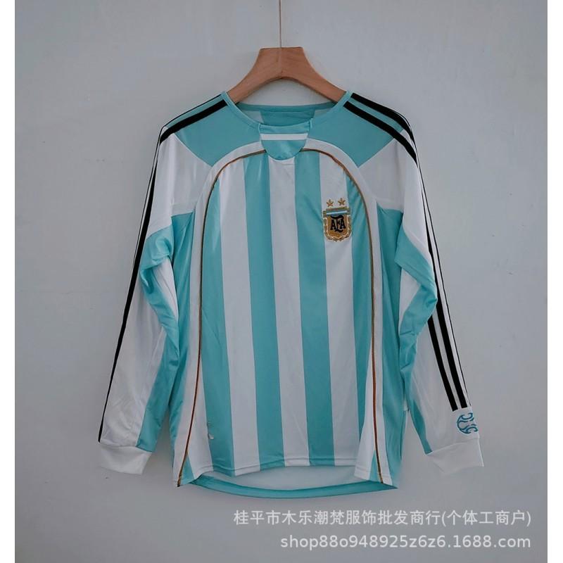 Retro Long Sleeve Soccer Jerseys World Cup National Team Argentina Germany England