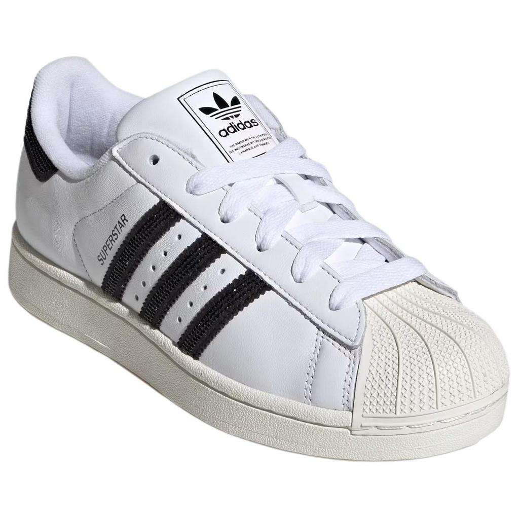 adidas Кроссовки женские Superstar II Cloud White Core Black Off White HQ2285