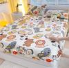 Простыня из хлопка с рисунком животных из мультфильмов + 2 наволочки для мальчиков и девочек, односпальная двуспальная кровать, домашний матрас, чехол 16 размеров
