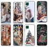 Черный чехол из ТПУ для Huawei P30 Lite P30 Pro P40, чехол для Huawei P40 LITE EP Smart 2020, чехол для модной девушки с Рождеством