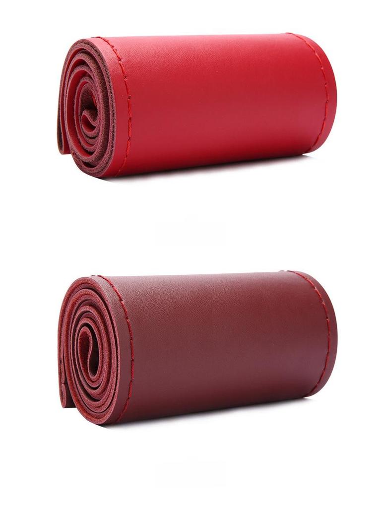 Универсальная оплетка на руль из коровьей кожи ручной работы для всех сезонов