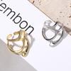 Fashion Silver Plate Geometric Ring Women Jewelry Accessories Korean Style Jewelry Punk Ring