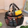 Portable Mesh Beach Bag Wash Handbag Bathing Swimming Bath Bag Eight-pocket Storage Bag Transparent Travel Toiletry Bag