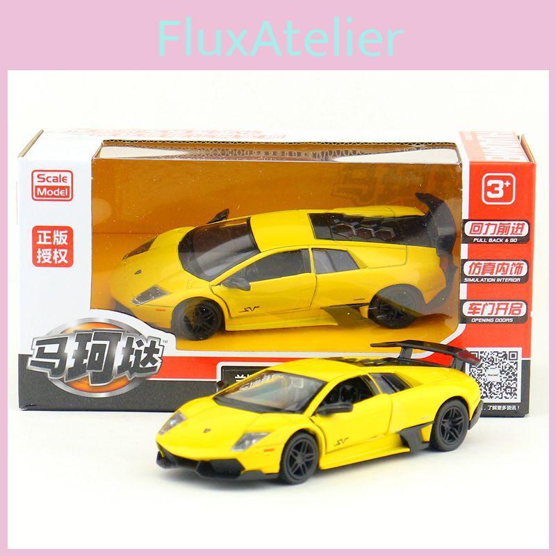 Lamborghini Lp6704 Alloy Car Model 1:36 Scale With Inertia Control For Kids And Collectors