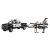 Bruder bruder Ram power wagon полицейская машина и Полицейский катер (с 2 цифрами) BR02507