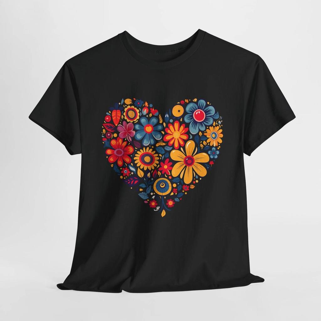 Retro Flower Power T-shirt Tops Tees Unisex | Groovy Hippie Love Tee | Vintage 70s Shirt