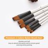 24pcs Draw Paint Brushes Set Kit Artist Paintbrush Round Brushes with Nylon Hair for Artist Acrylic