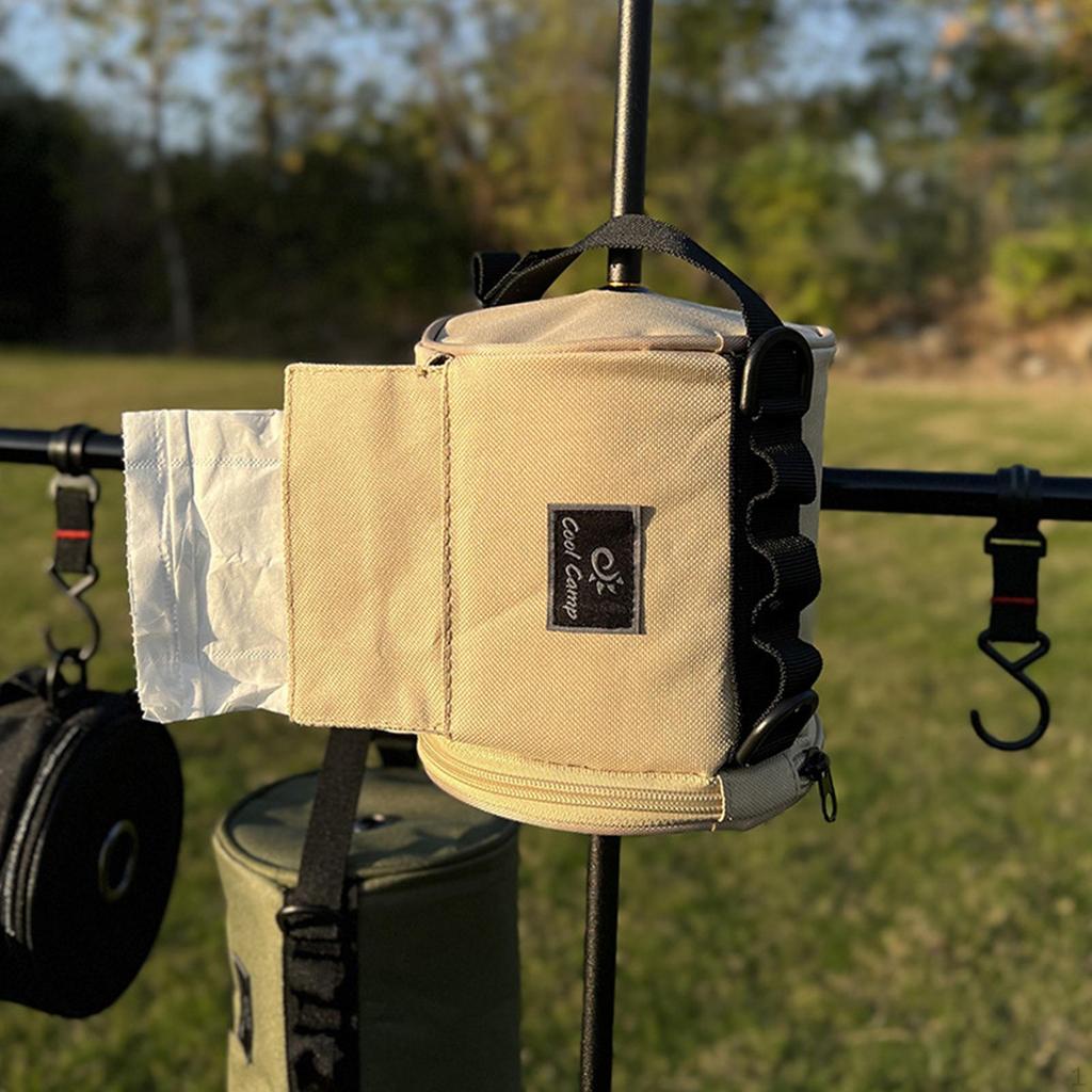 Кемпинговый чехол для салфеток Сумка для хранения бумажных полотенец Подвесной держатель для салфеток Органайзер для рулонов