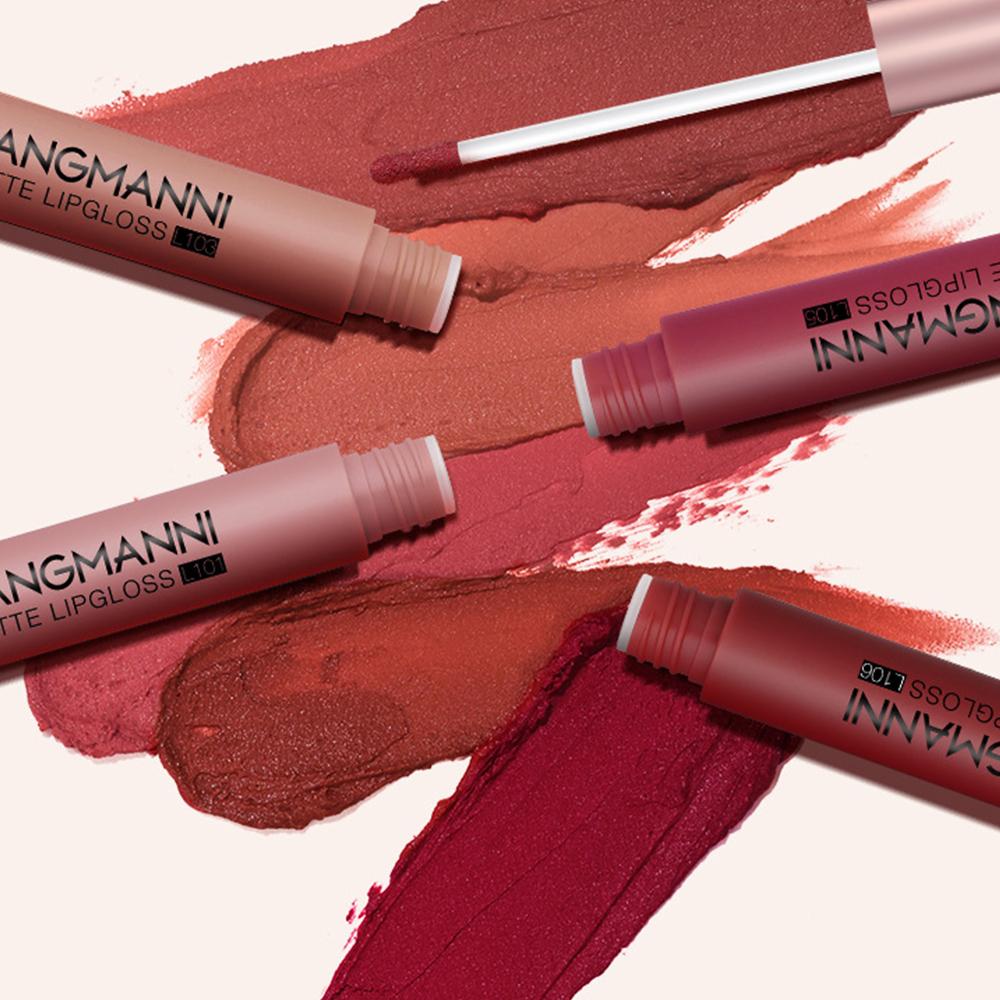 Набор помад Velvet Matte Nude, стойкий насыщенный пигмент, набор блесков для губ в форме капсулы, подарочная коллекция для женщин/девушек (6шт жидкая помада)