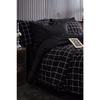 Двойной комплект пододеяльников в черную клетку (без листа)