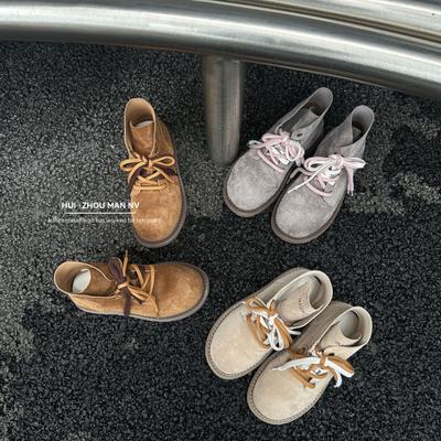 Ботинки с большим носком из коровьей кожи первого слоя, для активного отдыха, на толстой подошве, в стиле ретро Maillard, большие желтые ботинки, ботинки Мартин, женские короткие ботинки