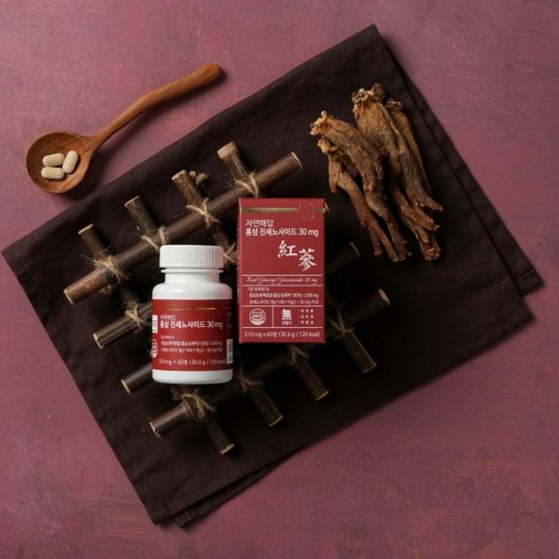 Natural Answer 6-летний красный женьшень гинзенозид 30 мг, 60 таблеток, 1 коробка