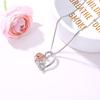 New love rose zircon necklace neck chain romantic Valentine's Day gifts new accessories wholesale