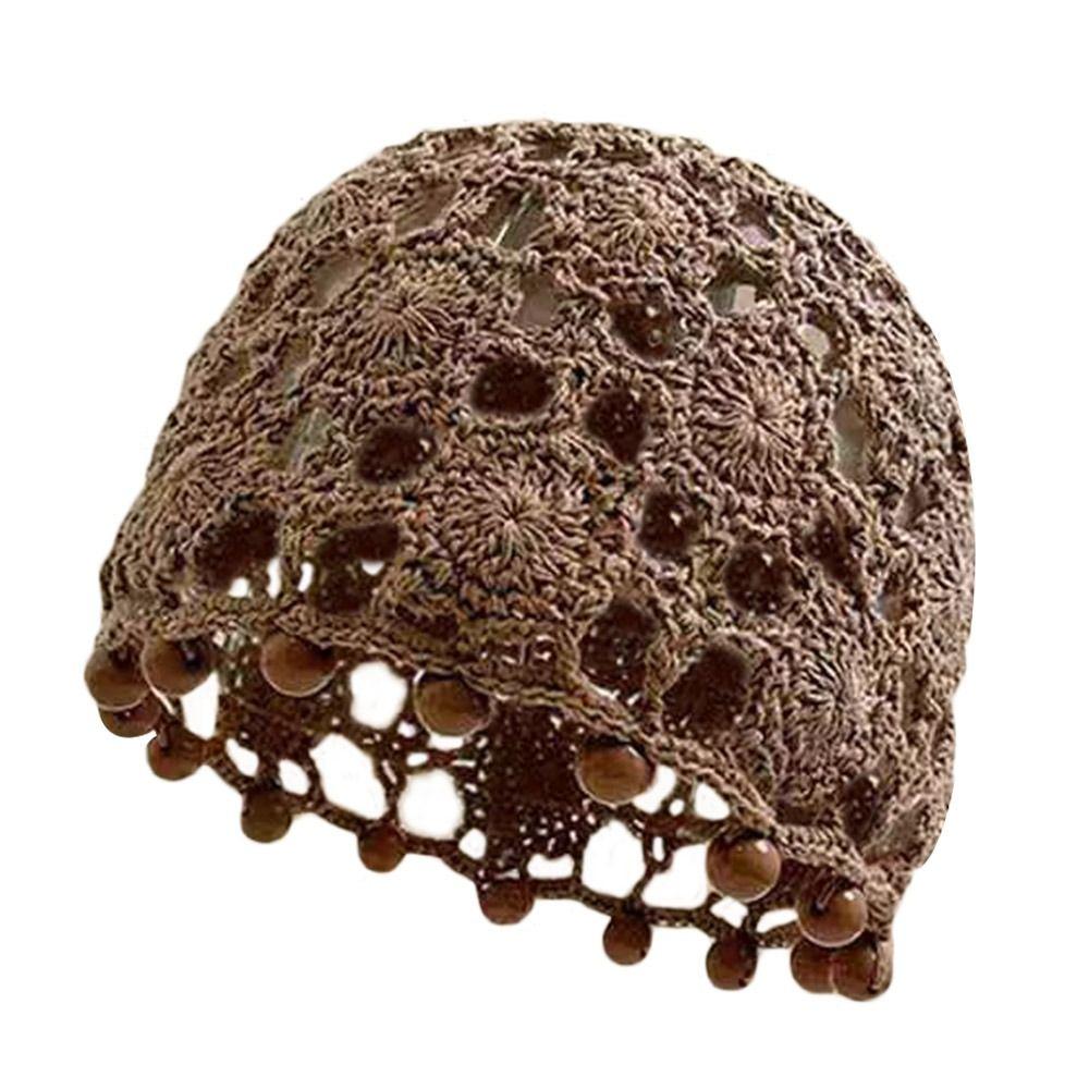 Кружева Берет Кепка Цветы Skullies Шапка Дышащая Вязаная Шапка для Женщин