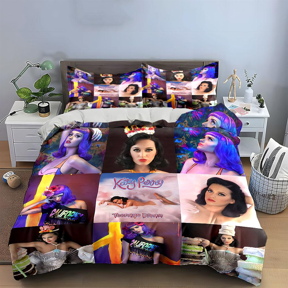 Pop Art Style Celebrity Design Bedding Duvet Cover Set Duvet Cover Pillowcases (1*Duvet Cover 2*Pillowcases, without duvet insert)