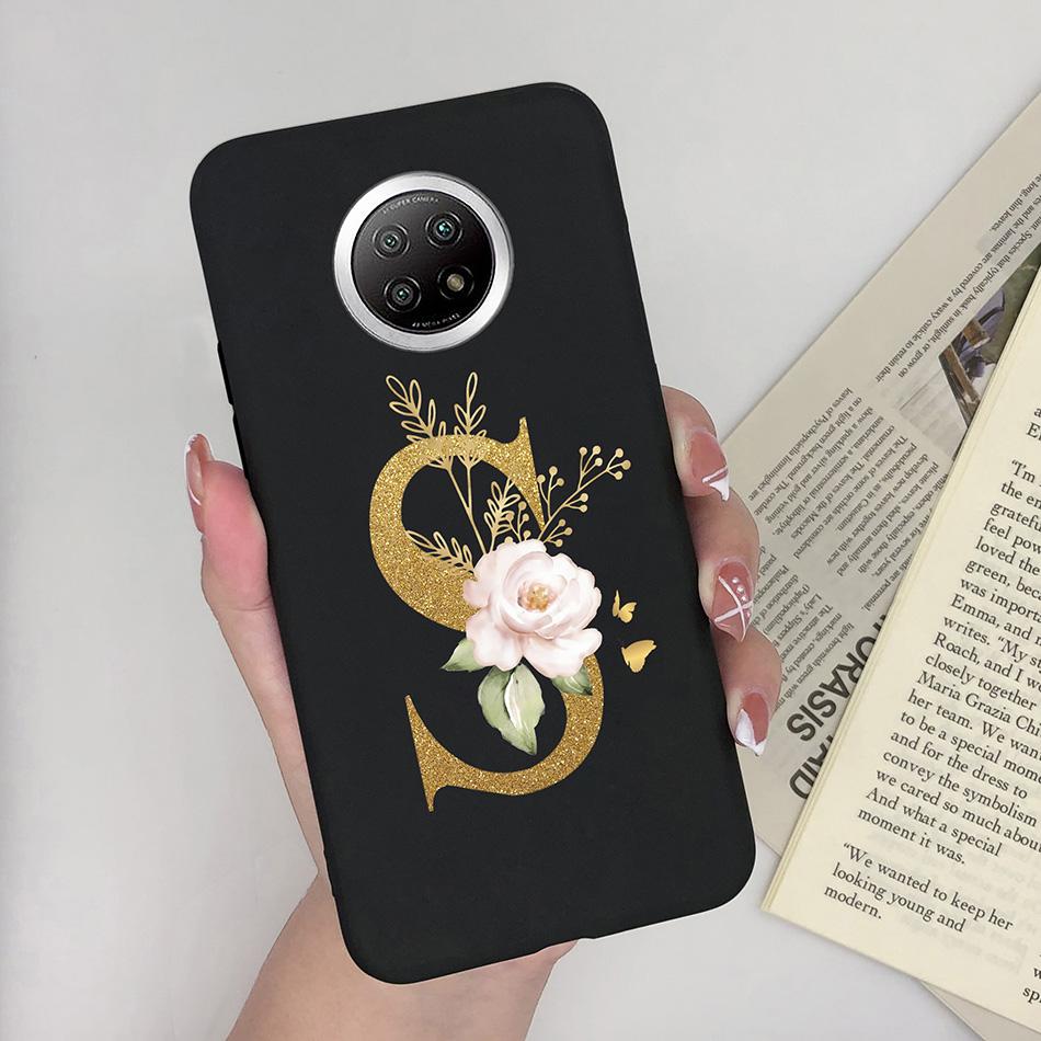 Flower Letters For Xiaomi Redmi Note 9T 5G Case Cover Soft Silicone Bumper Protective Phone Cases For Redmi Note9T 9 T Fundas