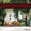 Баннер «Счастливый Хэллоуин» с тыквой, ужас, кровавый отпечаток руки, украшения для двора, в помещении, на открытом воздухе, 50x300 см, 1 шт., баннер на Хэллоуин