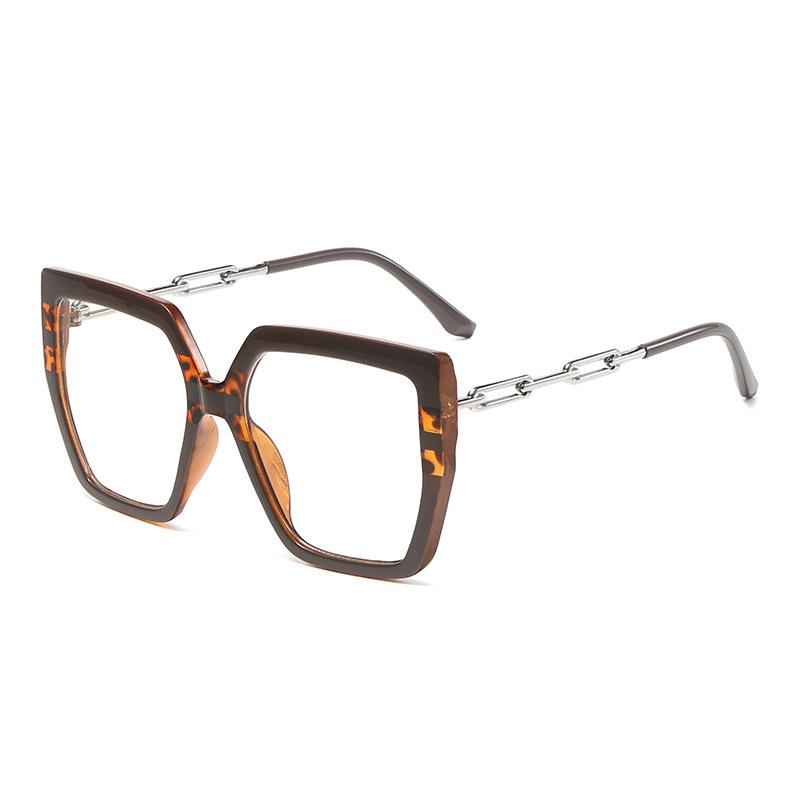 Модная оправа для очков, квадратная антисиняя светлая европейская и американская женская большая квадратная оправа, плоские очки, модная оправа для очков