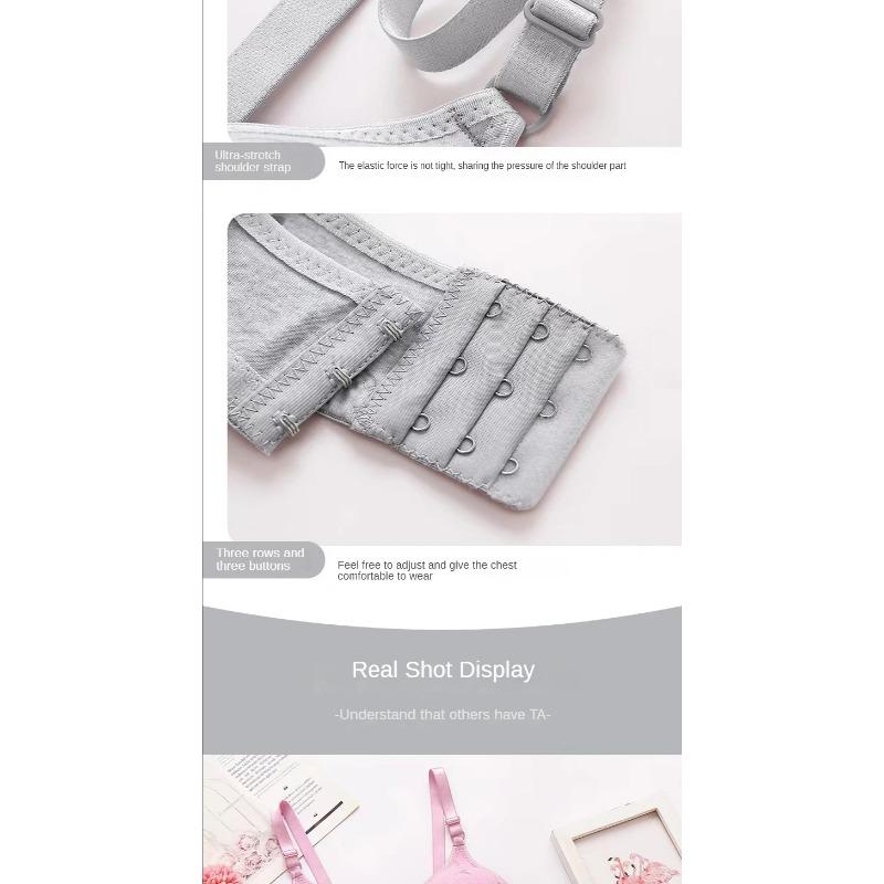 Тонкое нижнее белье большого размера, поддерживающее бюстгальтер с защитой от провисания груди, беспроводной, с эффектом пуш-ап, комфортное дышащее нижнее белье для мам